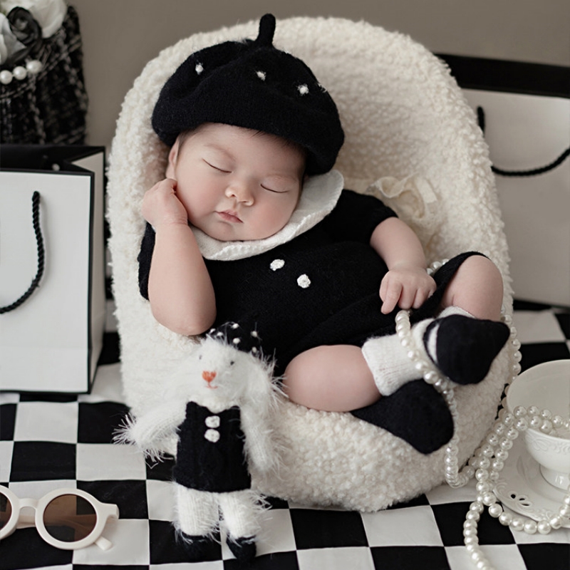 Chanel Black Theme Set - Newborn Photography Props